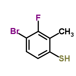 cas no 1208077-13-7 is 4-Bromo-3-fluoro-2-methylbenzenethiol