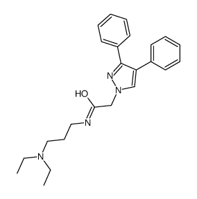 cas no 120982-59-4 is 1-[4,5-DIPHENYLPYRAZOL-1-YL]-N-(DIETHYLAMINOPROPYL)-ACETAMIDE