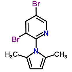 cas no 1210477-73-8 is Pyridine, 3,?5-?dibromo-?2-?(2,?5-?dimethyl-?1H-?pyrrol-?1-?yl)?-