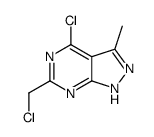 cas no 1211585-29-3 is 4-CHLORO-6-(CHLOROMETHYL)-3-METHYL-1H-PYRAZOLO[3,4-D]PYRIMIDINE