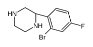 cas no 1213057-68-1 is (S)-2-(2-BROMO-4-FLUOROPHENYL)PIPERAZINE