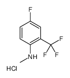 cas no 1215205-13-2 is 4-Fluoro-N-methyl-2-(trifluoromethyl)aniline hydrochloride