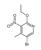 cas no 1215206-58-8 is 5-Bromo-2-ethoxy-4-methyl-3-nitropyridine