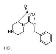 cas no 1217444-22-8 is (S)-1-Benzyl 2-methyl piperazine-1,2-dicarboxylate hydrochloride