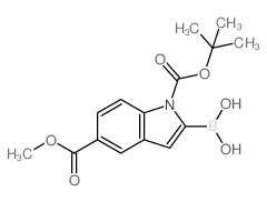 cas no 1217500-60-1 is (1-(tert-Butoxycarbonyl)-5-(methoxycarbonyl)-1H-indol-2-yl)boronic acid