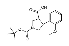 cas no 1217689-78-5 is (3R,4S)-1-(tert-Butoxycarbonyl)-4-(2-methoxyphenyl)pyrrolidine-3-carboxylic acid