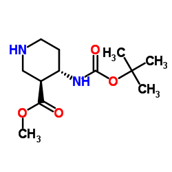 cas no 1217774-23-6 is trans-4-Boc-amino-piperidine-3-carboxylic acid Methyl ester