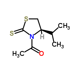 cas no 121929-87-1 is 1-[(4R)-4-propan-2-yl-2-sulfanylidene-1,3-thiazolidin-3-yl]ethanone