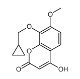 cas no 1219709-36-0 is 8-(cyclopropylmethoxy)-4-hydroxy-7-methoxychromen-2-one
