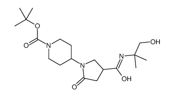 cas no 1221278-48-3 is 1-Piperidinecarboxylic acid, 4-[4-[[(2-hydroxy-1,1-dimethylethyl)amino]carbonyl]-2-oxo-1-pyrrolidinyl]-, 1,1-dimethylethyl ester