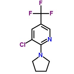 cas no 122599-20-6 is Pyridine, 3-?chloro-?2-?(1-?pyrrolidinyl)?-?5-?(trifluoromethyl)?-