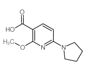 cas no 1228665-72-2 is 2-Methoxy-6-(pyrrolidin-1-yl)nicotinic acid