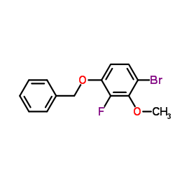 cas no 1228957-07-0 is 1-(Benzyloxy)-4-bromo-2-fluoro-3-methoxybenzene