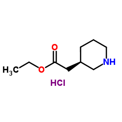 cas no 1233200-48-0 is Ethyl 3-piperidinylacetate hydrochloride (1:1)