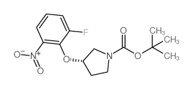 cas no 1233860-33-7 is (S)-tert-Butyl 3-(2-fluoro-6-nitrophenoxy)pyrrolidine-1-carboxylate