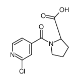 cas no 123412-45-3 is N-(2-Chloropyridine-4-carbonyl)-L-proline