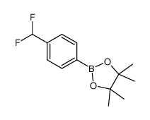 cas no 1234319-14-2 is 2-(4-(DIFLUOROMETHYL)PHENYL)-4,4,5,5-TETRAMETHYL-1,3,2-DIOXABOROLANE