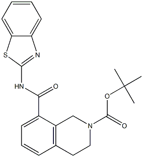 cas no 1235034-71-5 is 2(1H)-Isoquinolinecarboxylic acid, 8-[(2-benzothiazolylamino)carbonyl]-3,4-dihydro-, 1,1-dimethylethyl ester