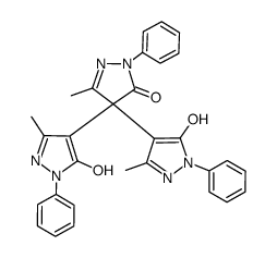 cas no 124009-63-8 is 4,4-bis(5-hydroxy-3-Methyl-1-phenyl-1H-pyrazol-4-yl)-3-Methyl-1-phenyl-1H-pyrazol-5(4H)-one