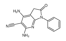 cas no 124476-81-9 is 4,6-diamino-2-oxo-1-phenyl-3H-pyrrolo[2,3-b]pyridine-5-carbonitrile