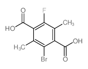 cas no 1245807-10-6 is 2-BROMO-5-FLUORO-3,6-DIMETHYLTEREPHTHALIC ACID