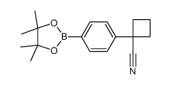 cas no 1245831-55-3 is 1-[4-(4,4,5,5-Tetramethyl-[1,3,2]dioxaborolan-2-yl)-phenyl]-cyclobutanecarbonitrile