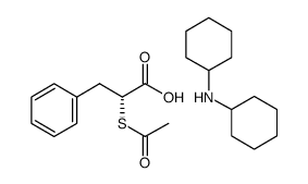 cas no 124735-40-6 is 2(r)-acetylthio-benzenepropanoic acid n-cyclohexylcyclohexanamine