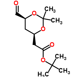 cas no 124752-23-4 is tert-Butyl (4R-cis)-6-formaldehydel-2,2-dimethyl-1,3-dioxane-4-acetate