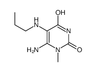 cas no 125092-42-4 is 6-amino-1-methyl-5-(propylamino)pyrimidine-2,4-dione