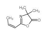 cas no 125376-15-0 is 4,4-DIMETHYL-2-(PROP-1-EN-1-YL)OXAZOL-5(4H)-ONE