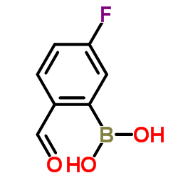 cas no 1256355-30-2 is (5-Fluoro-2-formylphenyl)boronic acid