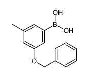 cas no 1256355-61-9 is (3-(BENZYLOXY)-5-METHYLPHENYL)BORONIC ACID