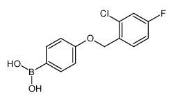 cas no 1256355-86-8 is (4-((2-CHLORO-4-FLUOROBENZYL)OXY)PHENYL)BORONIC ACID