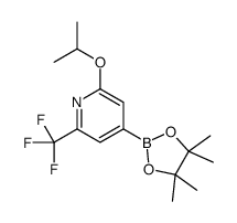 cas no 1256359-31-5 is 2-Isopropoxy-4-(4,4,5,5-tetramethyl-1,3,2-dioxaborolan-2-yl)-6-(trifluoromethyl)pyridine