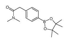 cas no 1256359-80-4 is N,N-Dimethyl-2-(4-(4,4,5,5-tetramethyl-1,3,2-dioxaborolan-2-yl)phenyl)acetamide