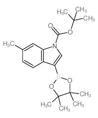 cas no 1256359-86-0 is tert-Butyl 6-methyl-3-(4,4,5,5-tetramethyl-1,3,2-dioxaborolan-2-yl)-1H-indole-1-carboxylate
