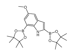 cas no 1256360-22-1 is 5-Methoxy-2,7-bis(4,4,5,5-tetramethyl-1,3,2-dioxaborolan-2-yl)-1H-indole