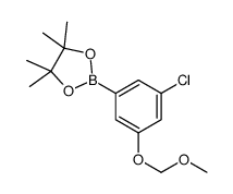 cas no 1256360-44-7 is 2-(3-Chloro-5-(methoxymethoxy)phenyl)-4,4,5,5-tetramethyl-1,3,2-dioxaborolane