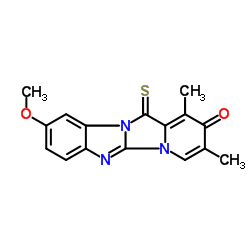 cas no 125656-83-9 is 9-Methoxy-1,3-dimethyl-12-thioxopyrido[1',2':3,4]imidazo[1,2-a]benzimidazol-2(12H)-one