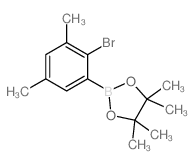 cas no 1256781-60-8 is 2-(2-Bromo-3,5-dimethylphenyl)-4,4,5,5-tetramethyl-1,3,2-dioxaborolane
