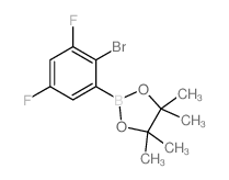 cas no 1256781-62-0 is 2-(2-Bromo-3,5-difluorophenyl)-4,4,5,5-tetramethyl-1,3,2-dioxaborolane