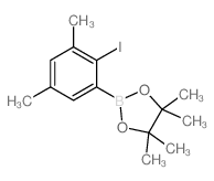 cas no 1256781-70-0 is 2-(2-Iodo-3,5-dimethylphenyl)-4,4,5,5-tetramethyl-1,3,2-dioxaborolane