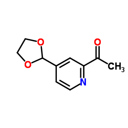 cas no 1256821-89-2 is 1-[4-(1,3-dioxolan-2-yl)pyridin-2-yl]ethanone