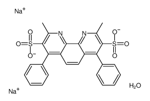 cas no 1257642-74-2 is disodium,2,9-dimethyl-4,7-diphenyl-1,10-phenanthroline-3,8-disulfonate,hydrate
