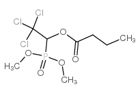 cas no 126-22-7 is Butanoic acid,2,2,2-trichloro-1-(dimethoxyphosphinyl)ethyl ester