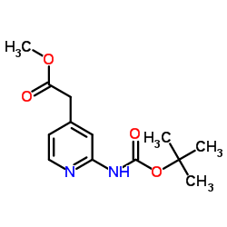 cas no 1260890-57-0 is methyl 2-[2-[(2-methylpropan-2-yl)oxycarbonylamino]pyridin-4-yl]acetate