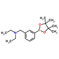 cas no 1260900-80-8 is N-Ethyl-N-(3-(4,4,5,5-tetramethyl-1,3,2-dioxaborolan-2-yl)benzyl)ethanamine