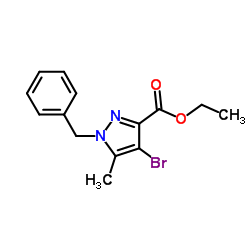 cas no 1262415-66-6 is Ethyl 1-benzyl-4-bromo-5-methyl-1H-pyrazole-3-carboxylate