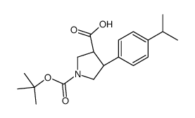 cas no 1263281-52-2 is (3S,4R)-1-(TERT-BUTOXYCARBONYL)-4-(4-ISOPROPYLPHENYL)PYRROLIDINE-3-CARBOXYLIC ACID