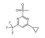 cas no 1263285-93-3 is 4-Cyclopropyl-2-methanesulfonyl-6-trifluoromethyl-pyrimidine